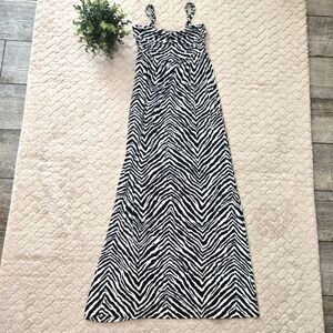 Zenergy by Chico's Gemma Zebra Maxi Dress, Chico's Size 0 - US S/4